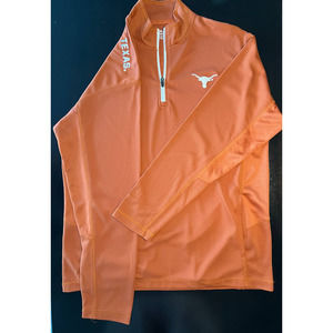 TEXAS LONGHORNS Long Sleeve 1/4 Zip Dri Fit Shirt Mens XL